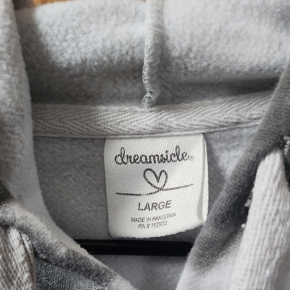 Women's Gray Tie-Dye Hoodie - Picture 2 of 3